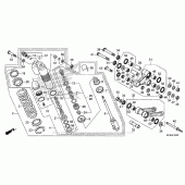 Схема вузла: Задній амортизатор для Honda CRF450 CRF450R