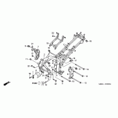 Схема вузла: Рама для Honda CBF600