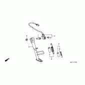 Схема вузла: Підставка для Honda XL1000V Varadero