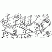 Схема вузла: Жгут проводки 01-03 для Honda CBR1100XX Blackbird