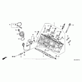 Схема вузла: Головка циліндра (Rr.) Для Honda VFR1200 Crosstourer