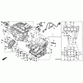 Схема вузла: Картер двигуна для Honda CB1000 CB1000R