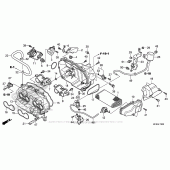 Схема вузла: Повітряний фільтр для Honda CB1000 CB1000R
