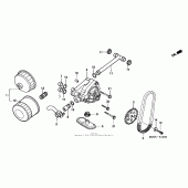 Схема вузла: Масляний насос для Honda VT600 Shadow VLX Deluxe