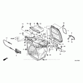 Схема вузла: Ящик для багажу для Honda NC700