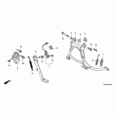 Схема узла: Подставка для Honda GL1800 Gold Wing