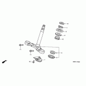 Схема вузла: Рульова траверса для Honda CBR600 CBR600FR Racing Edition