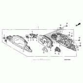 Схема узла: Спидометр для Honda ST1300 Pan-European Police