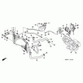 Схема вузла: Радіатор для Honda CBR600 CBR600F
