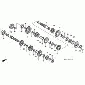 Схема вузла: Трансмісія для Honda XR250