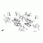 Схема узла: Клапанная крышка для Honda VT750 Shadow Spirit