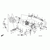 Схема вузла: Водяний насос для Honda VTX1300