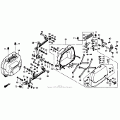 Схема узла: Кофр для Honda ST1100 Pan-European