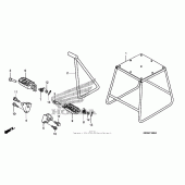 Схема вузла: Stand + step для Honda CRF450 CRF450R