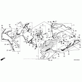 Схема вузла: Middle Cowl для Honda CBR1000 CBR1000RR Fireblade