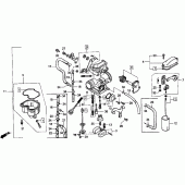 Схема узла: Карбюратор для Honda XR250