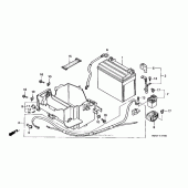 Схема вузла: Акумулятор для Honda VF750 Magna