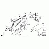 Схема вузла: Задній обтічник для Honda VFR800 Interceptor