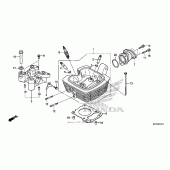 Схема вузла: Головка циліндра для Honda CRF150 CRF150F