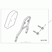 Схема вузла: Backrest with pad для Honda VTX1800