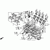 Схема узла: Головка цилиндра для Honda CB1000 CB1000F