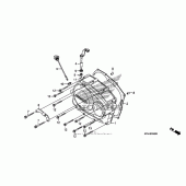 Схема вузла: Права кришка картера для Honda CRF230 CRF230F