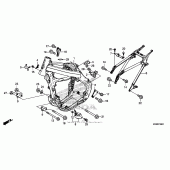 Схема вузла: Рама для Honda CRF250 CRF250R