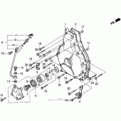 Схема узла: Clutch cover для Honda GL1500 Valkyrie Interstate