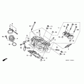 Схема узла: Зад. головка цилиндра для Honda NT700 Deauville