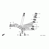 Схема узла: Рулевая траверса для Honda ST1300 Pan-European Police