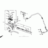 Схема узла: Цилиндр сцепления для Honda CB1000 CB1000F