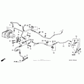 Схема узла: Задняя тормозная система (fsc600a 03- 05) для Honda FSC600 Silver Wing