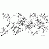 Схема узла: Передний обтекатель (NT700V8,A/NT700VA8,A) для Honda NT700 Deauville