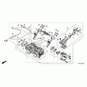 Схема вузла: Дросельна заслонка для Honda CBR500 CBR500R