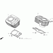 Схема вузла: Циліндр для Honda VT600 Shadow VLX Deluxe