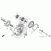 Схема вузла: Заднє колесо для Honda XRV750 Africa Twin
