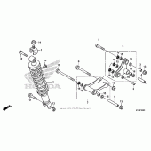 Схема вузла: Задній амортизатор для Honda CBR250