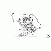 Схема вузла: Права кришка картера для Honda CBR500