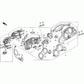 Схема вузла: Панель приладів (91-94) для Honda CBR600 CBR600F2