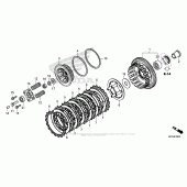 Схема вузла: Зчеплення для Honda CMX500 Rebel