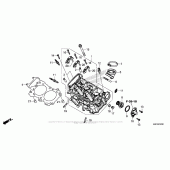 Схема вузла: Головка циліндра для Honda CRF1000 Africa Twin