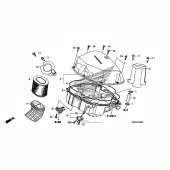 Схема узла: Воздушный фильтр для Honda NT700 NT700V
