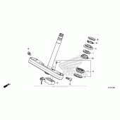 Схема узла: Рулевая траверса для Honda CMX300 Rebel