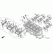 Схема вузла: Головка циліндра для Honda CBF1000