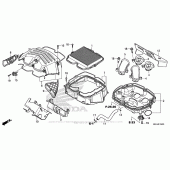 Схема вузла: Повітряний фільтр для Honda VFR1200 Crosstourer