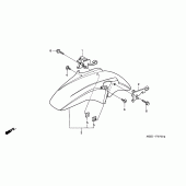 Схема узла: Переднее крыло (CB600F2/F22/3/4) для Honda CB600F Hornet