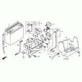 Схема вузла: Акумулятор для Honda CBF150