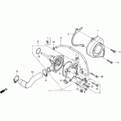 Схема вузла: Водяний насос для Honda CBR600 CBR600F Smokin Joe s Edition