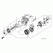 Схема узла: Генератор для Honda GL1500 Gold Wing Aspencade