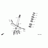 Схема вузла: Рульова траверса для Honda VT1100 Shadow ACE